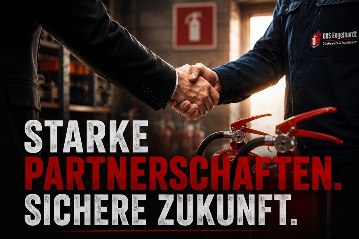 Starke Partnerschaften. Sichere Zukunft. – Handschlag zwischen OBS Engelhardt und Geschäftspartner
